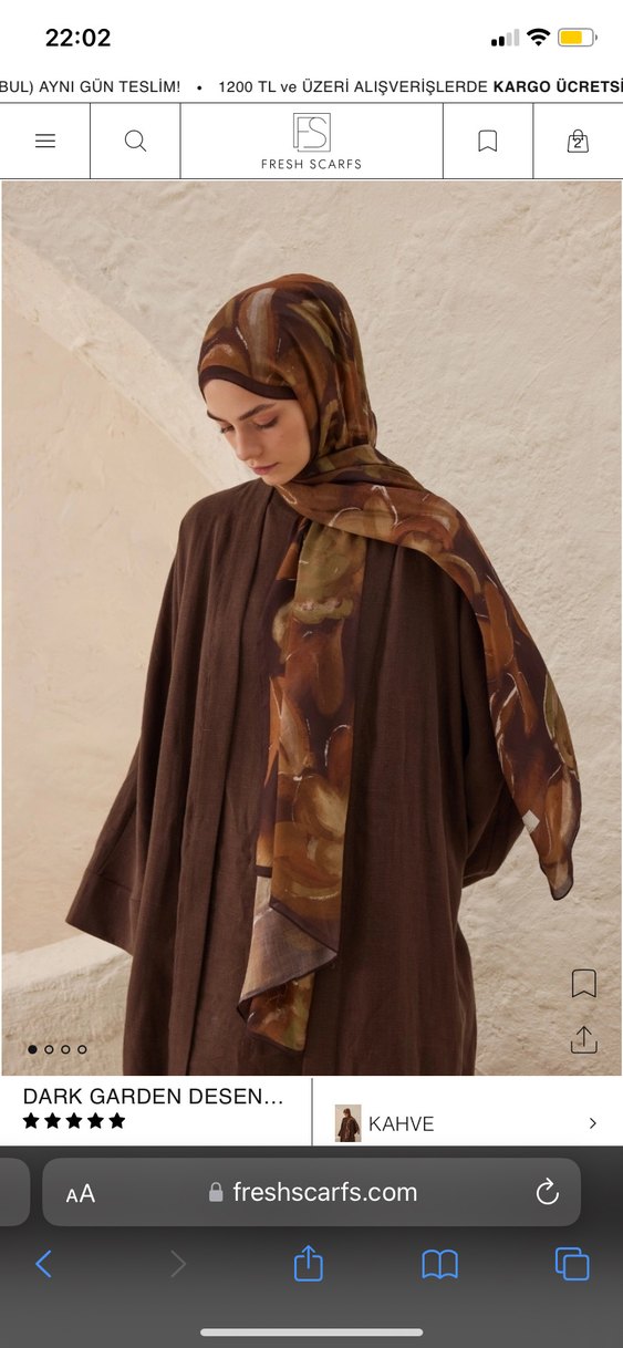 Freshscarf Rami şal - Görsel 2