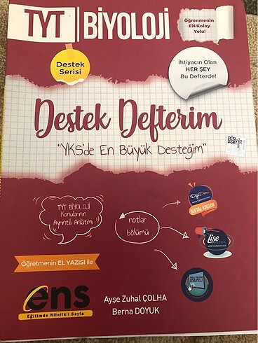 Tyt biyoloji ens destek defterim