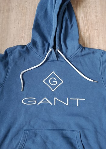 Gant GANT Erkek Mavi Kapüşonlu Sweatshirt S