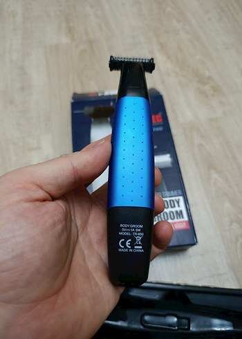 Beden Renk Powertec Vücut Tıraş Makinesi TR-650 Mavi Arizali