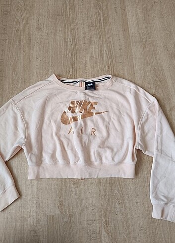 xs Beden pembe Renk Orjinal Nike oversize Crop sweatshirt Xs