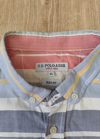 U.S Polo Assn. Orjinal us.polo saf pamuk gömlek XL slim fit