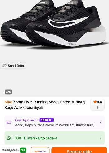 Orj.Nike zoom fly 5 - Görsel 7