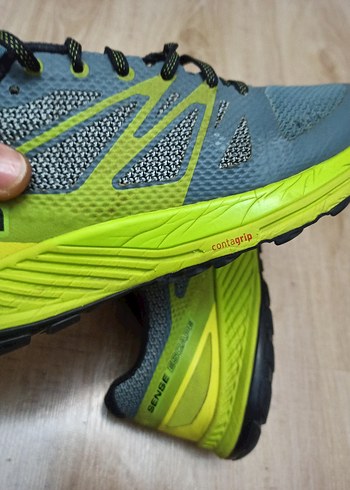 Salomon Gri Mavi Spor Ayakkabı Velcro 44 - Görsel 6