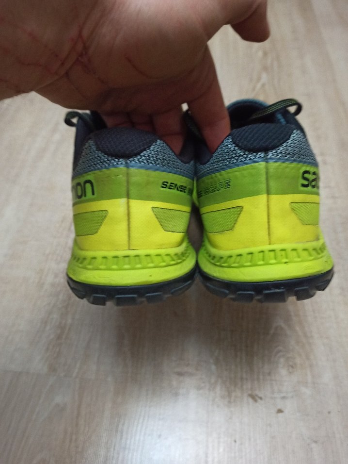 Salomon Gri Mavi Spor Ayakkabı Velcro 44 - Görsel 5