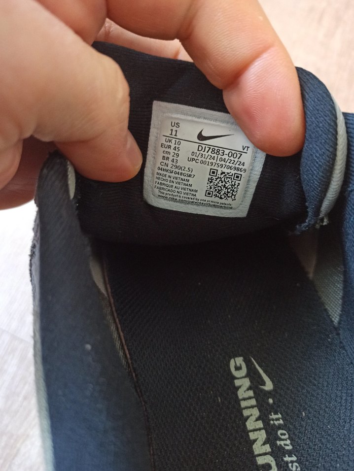 nike Air zoom structure 45Gri Bağcıklı Erkek Koşu Ayakkabısı - Görsel 3