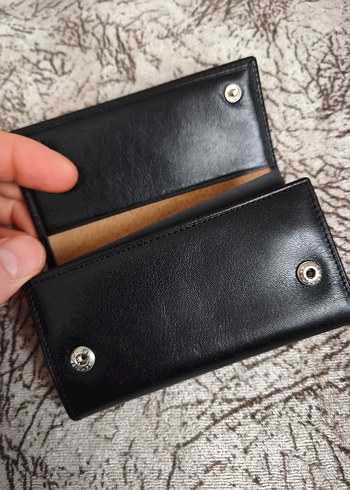 Sıfır Petek gerçek deri Anahtarlık İsviçre çeliğinden patentli - Görsel 4