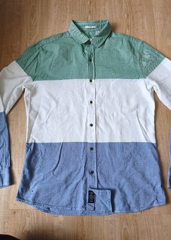 Çok Renkli Pamuklu Uzun Kollu Erkek Gömlek - Görsel 2