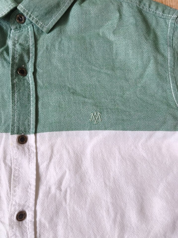 Çok Renkli Pamuklu Uzun Kollu Erkek Gömlek - Görsel 3