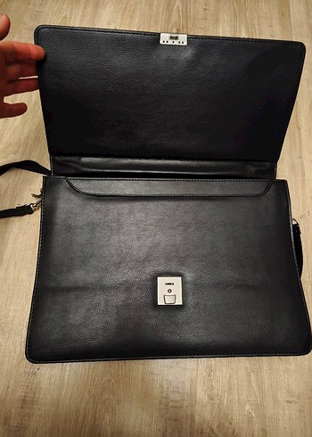 Klasik Siyah Erkek Evrak Çantası - Görsel 2