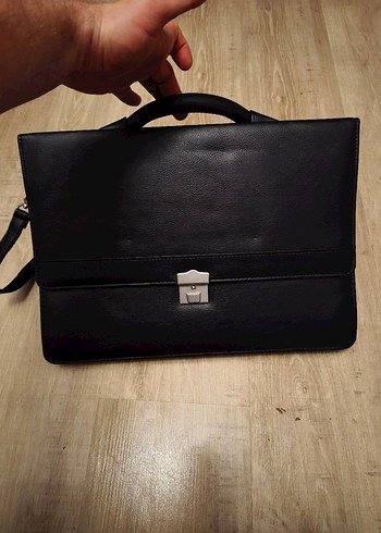 Klasik Siyah Erkek Evrak Çantası - Görsel 6
