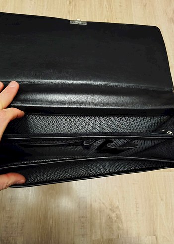 Klasik Siyah Erkek Evrak Çantası - Görsel 3