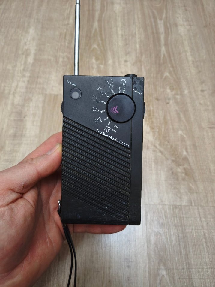 Philips Siyah Taşınabilir Radyo vintage eski - Görsel 2