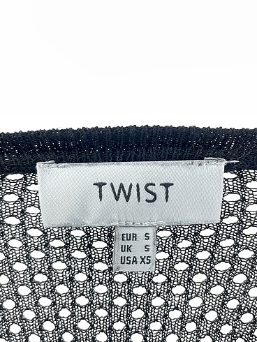 s Beden siyah Renk Twist Bluz %70 İndirimli.