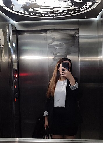 l Beden siyah Renk Blazer ceket