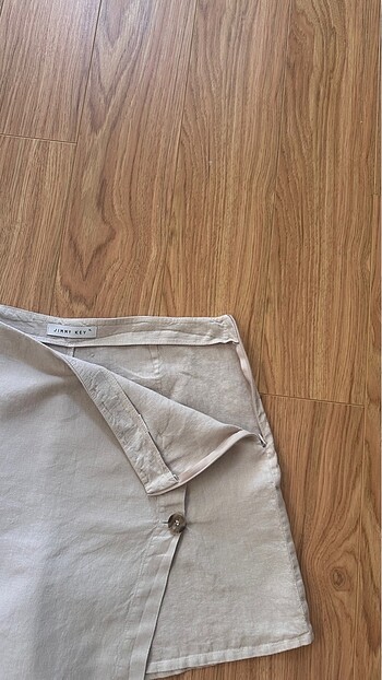 xl Beden Jimmy Key Keten şort etek bej XL