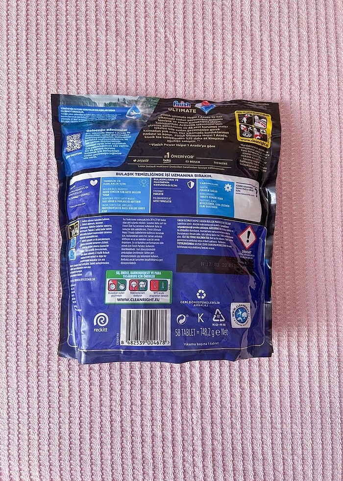 Finish Ultimate Bulaşık Makinesi Deterjanı - Görsel 2