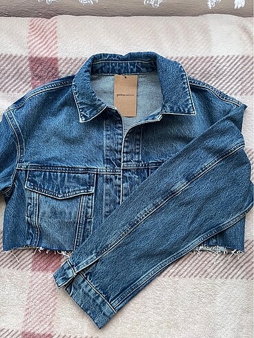 m Beden Crop Kot Ceket
