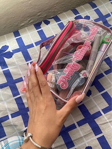 Beden pembe Renk Makyaj çantası