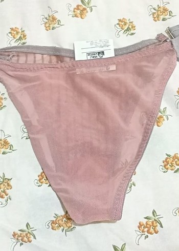 m Beden beyaz Renk Gri Kenarlı Beyaz Midi Kadın İç Çamaşırı