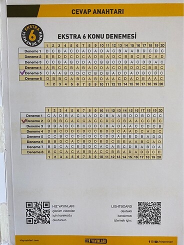Beden 8. SINIF HIZ YAYINLARI DENEME