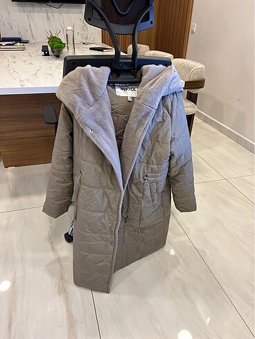 m Beden camel Renk Şişme mont