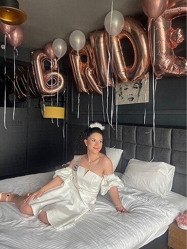 m Beden Bride elbise