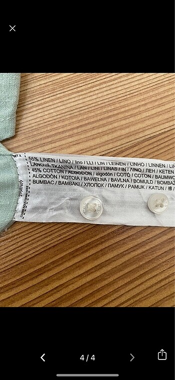 9 Yaş Beden yeşil Renk Mango gömlek