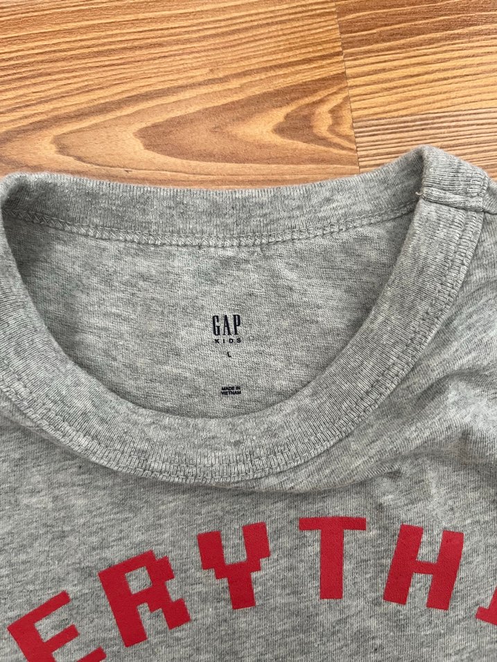 Erkek Gri Baskılı Kısa Kollu Tişört - Görsel 2