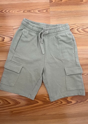 Yeşil ve Siyah Rahat Kesim Erkek Şort - Görsel 4