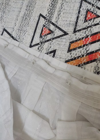 tül simli çizgili - Görsel 3