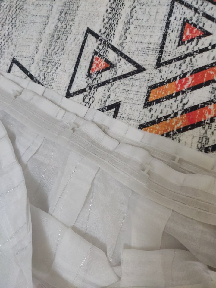 tül simli çizgili - Görsel 3