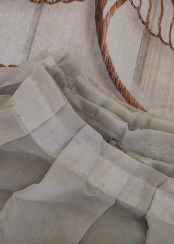 Bohem Beyaz Nakışlı Perde - Görsel 3