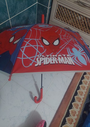 Renkli Spiderman ve Elsa Desenli Çocuk Şemsiye - Görsel 8