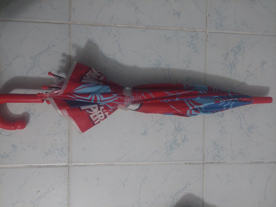 Renkli Spiderman ve Elsa Desenli Çocuk Şemsiye - Görsel 5