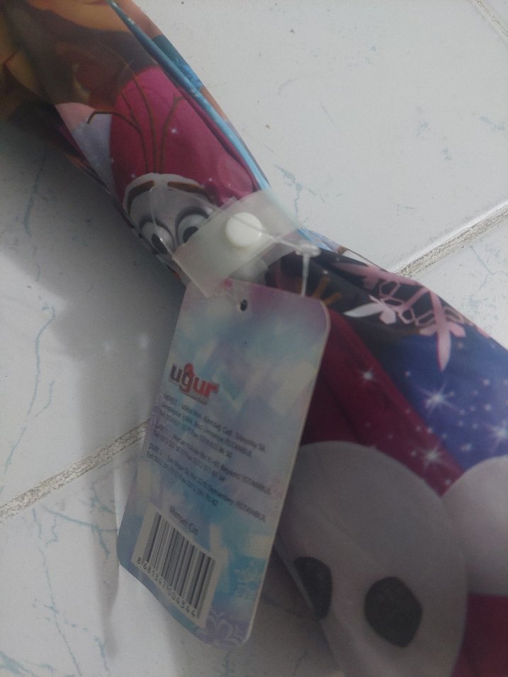 Renkli Spiderman ve Elsa Desenli Çocuk Şemsiye - Görsel 3