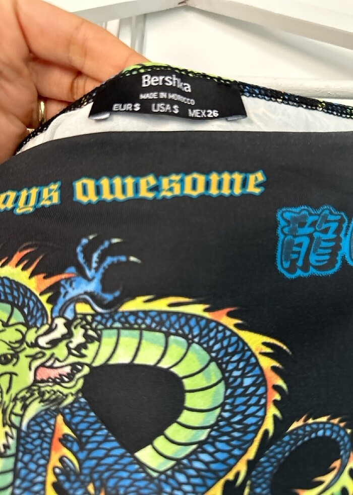 Bershka kayık yaka bluz - Görsel 4