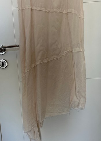 İpekyol Bej Askılı Uzun Keten Elbise - Görsel 4