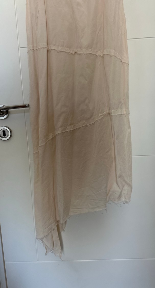 İpekyol Bej Askılı Uzun Keten Elbise - Görsel 4