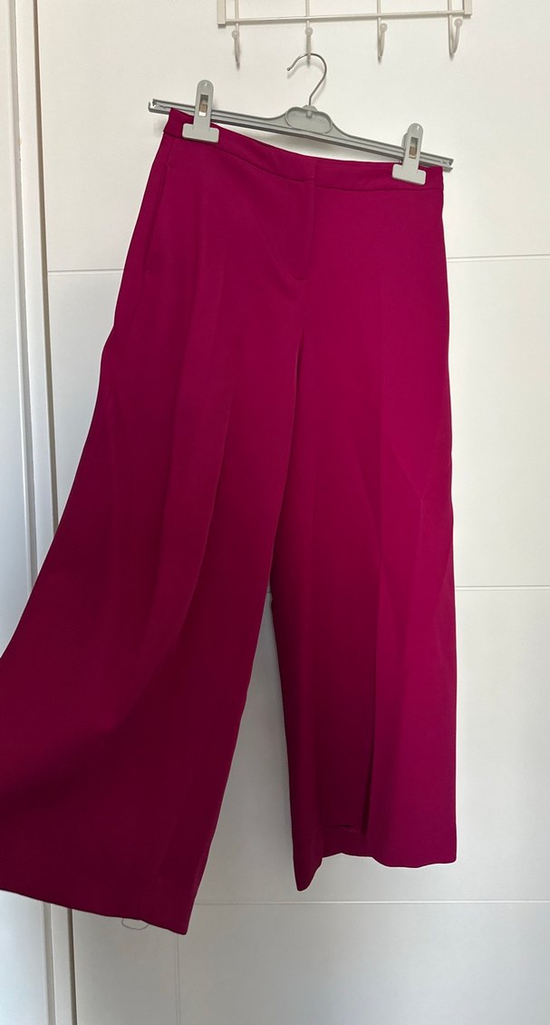 Zara Fuşya Kadın Uzun Kumaş Pantolon - Görsel 2