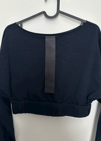 Polo Garage Lacivert Uzun Kollu Crop Top - Görsel 2