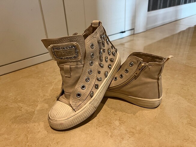 Zara Zara Beige rengi Taşli ayakkabi