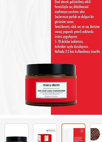 Diğer Maru derm dökülme karşıtı saç kremi