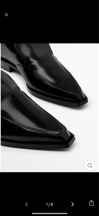 Massimo dutti parlak deri ayakkabı