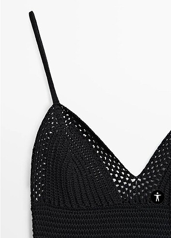 Massimo dutti crochet top üst bluz