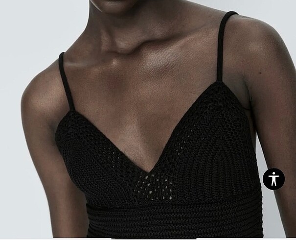 Massimo Dutti Massimo dutti crochet top üst bluz