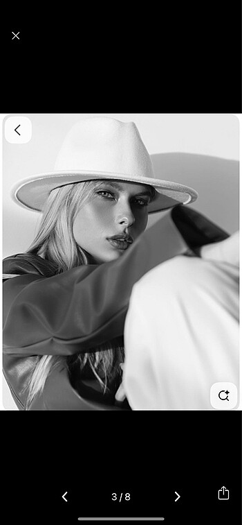 Gerçek Yün beyaz şapka Fedora cowboy