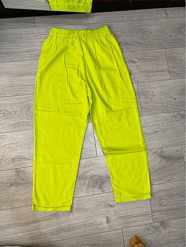 46 Beden sarı Renk Gabardin pantolon