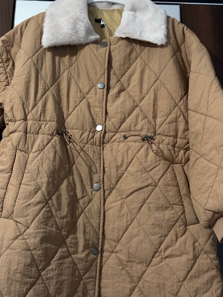 Kahverengi Kadın Kışlık Midi Mont - Görsel 2