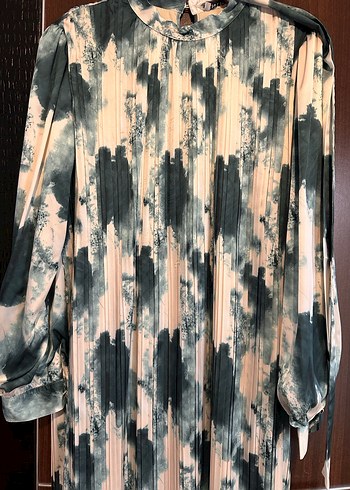 Pilili Uzun Bağlamalı Bohem Elbise - Görsel 2